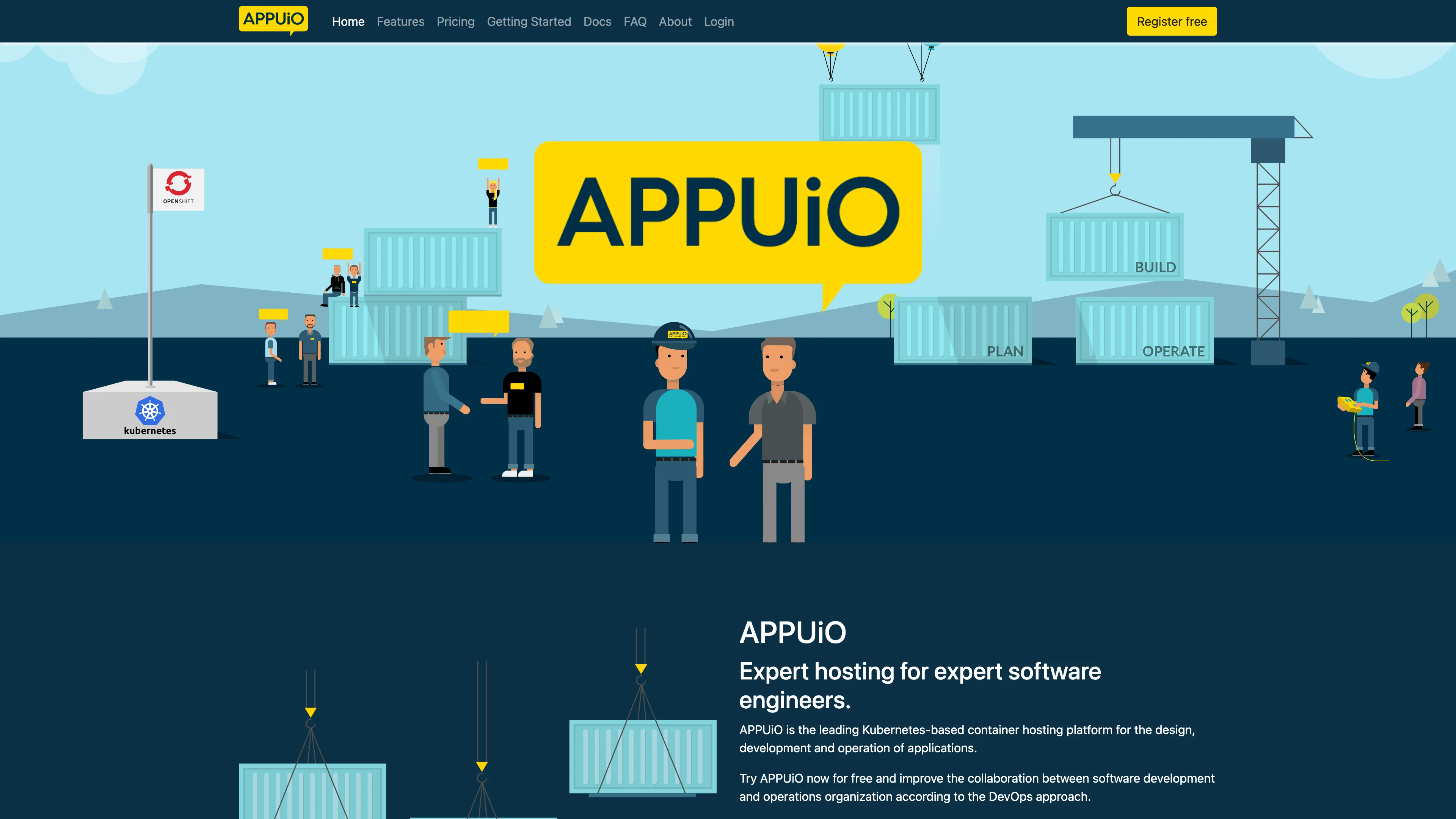 Screenshot of APPUiO