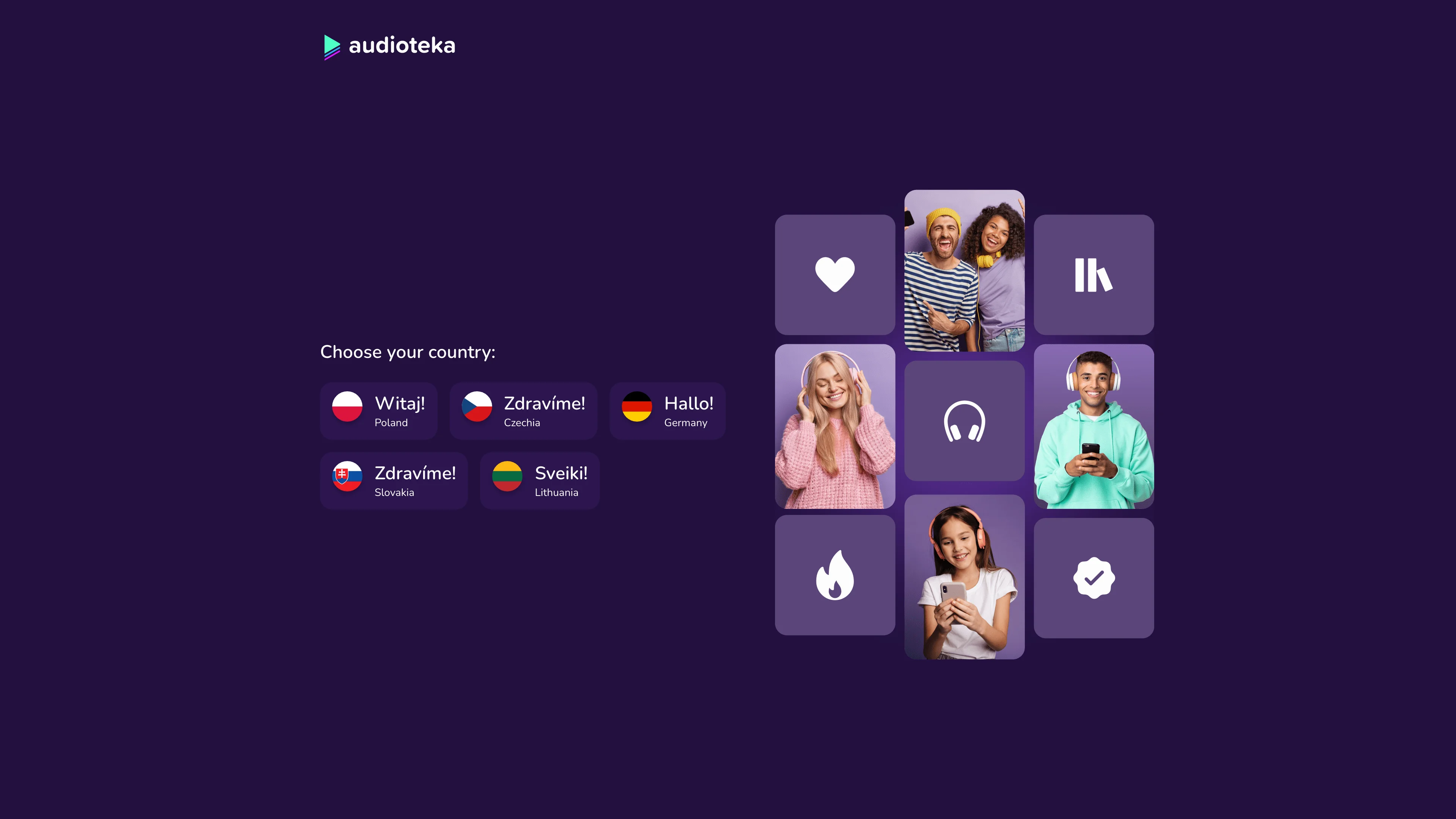 Screenshot of Audioteka
