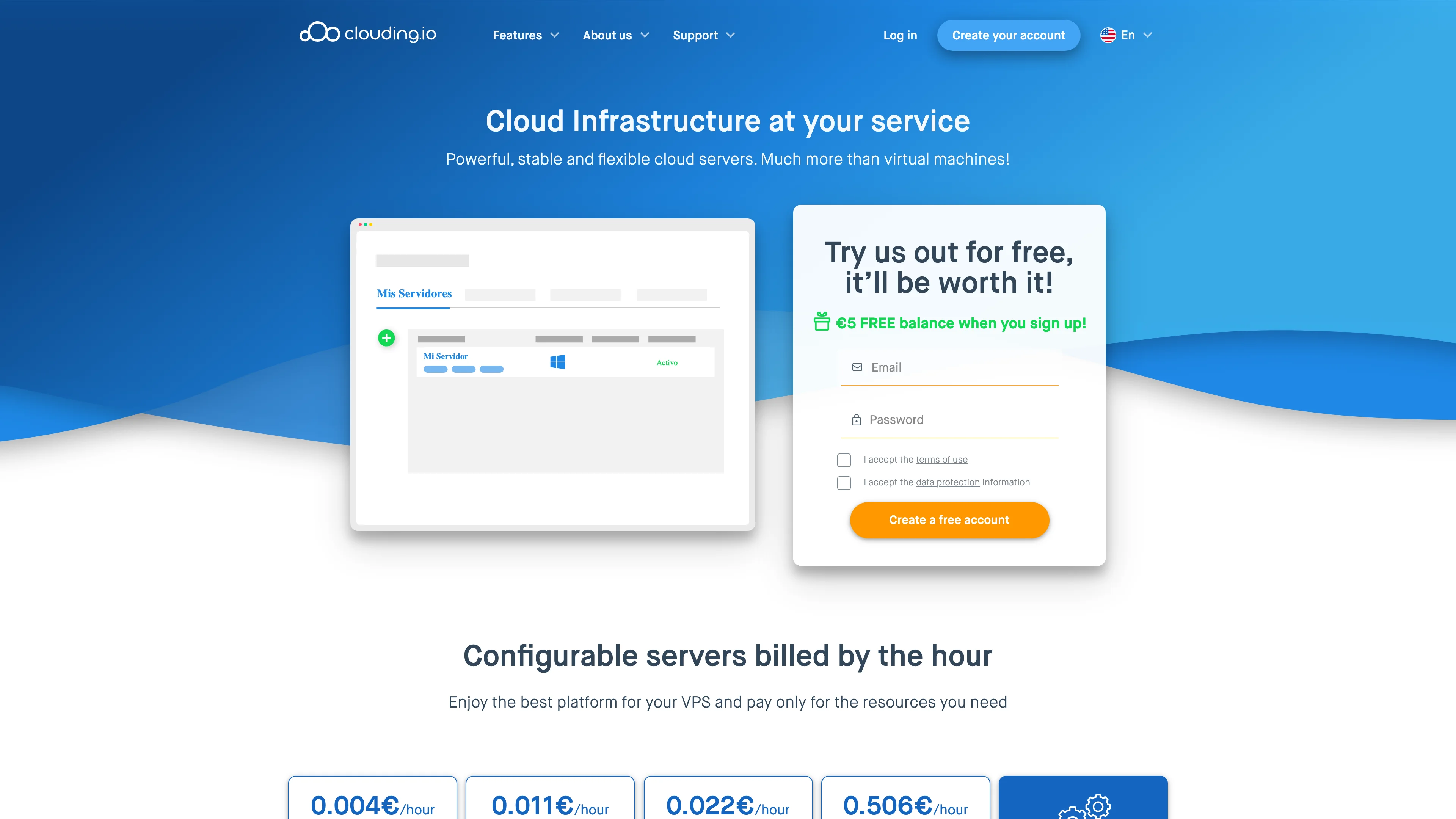Screenshot of Clouding