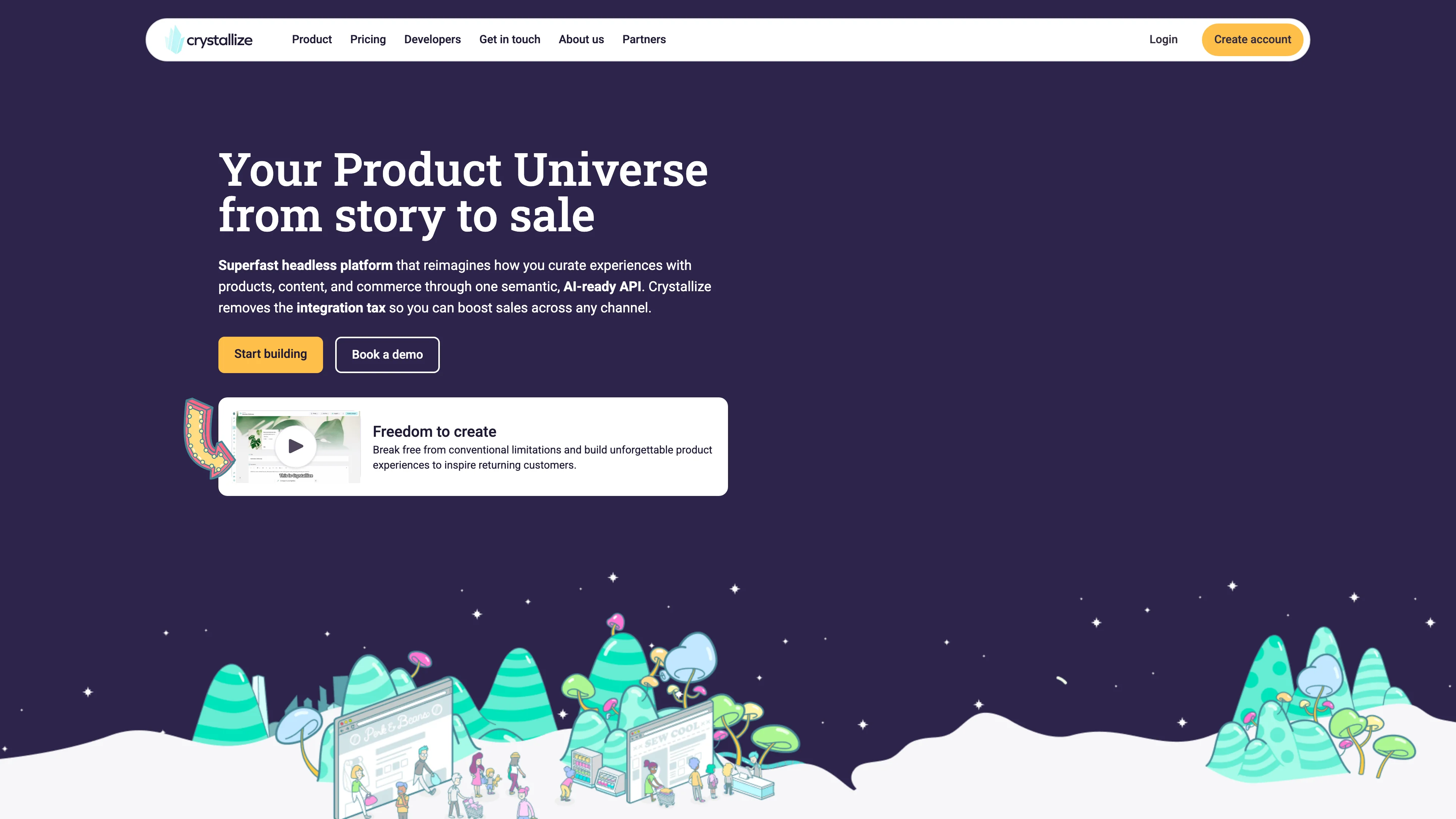 Screenshot of Crystallize