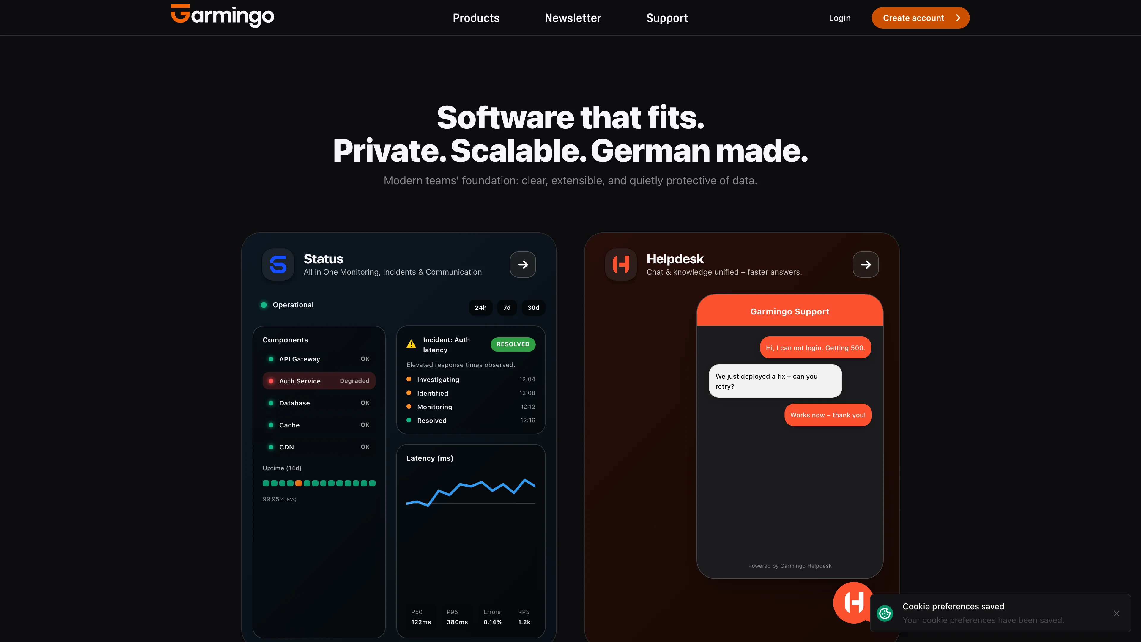 Screenshot of Garmingo