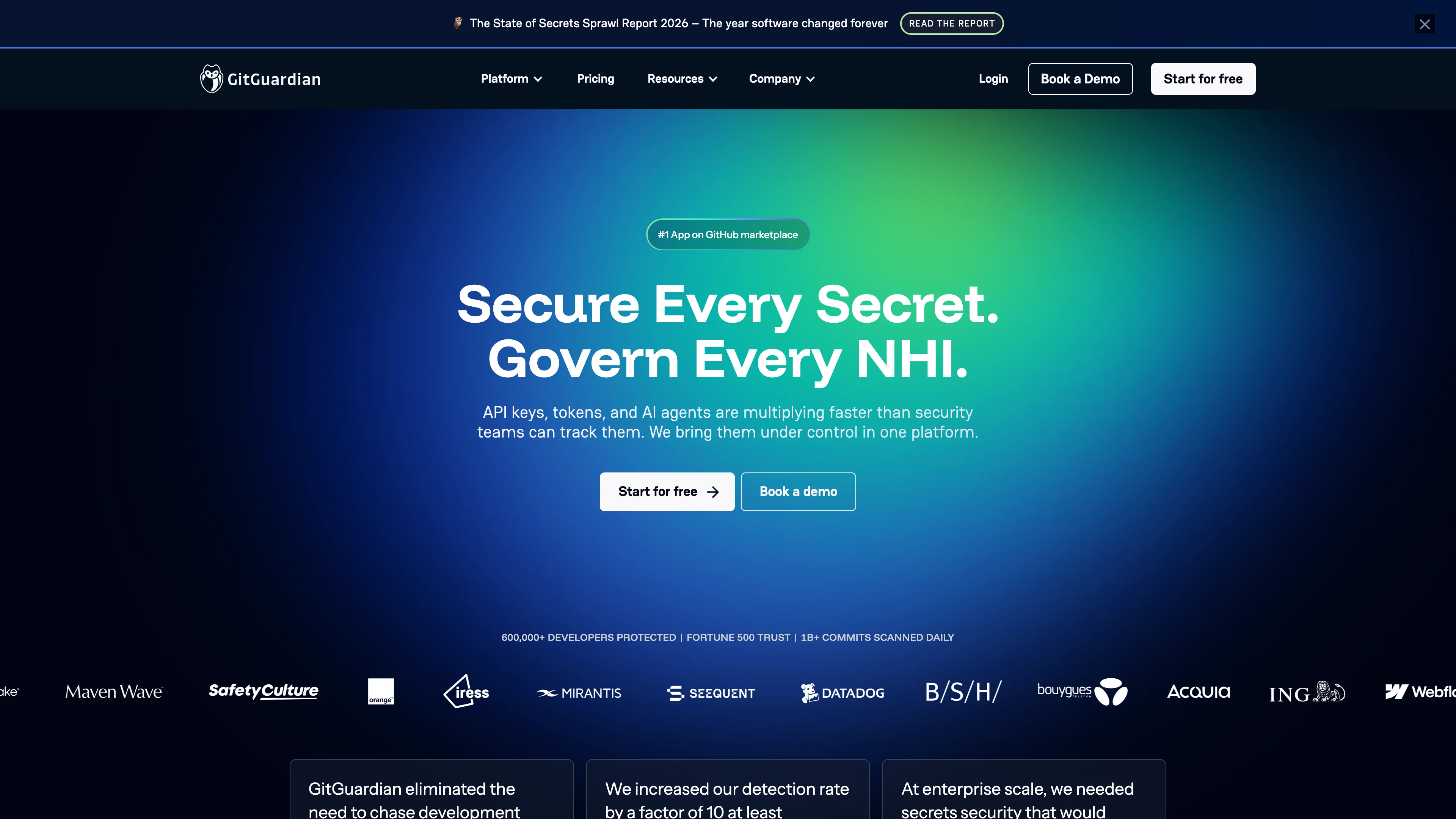 Screenshot of GitGuardian