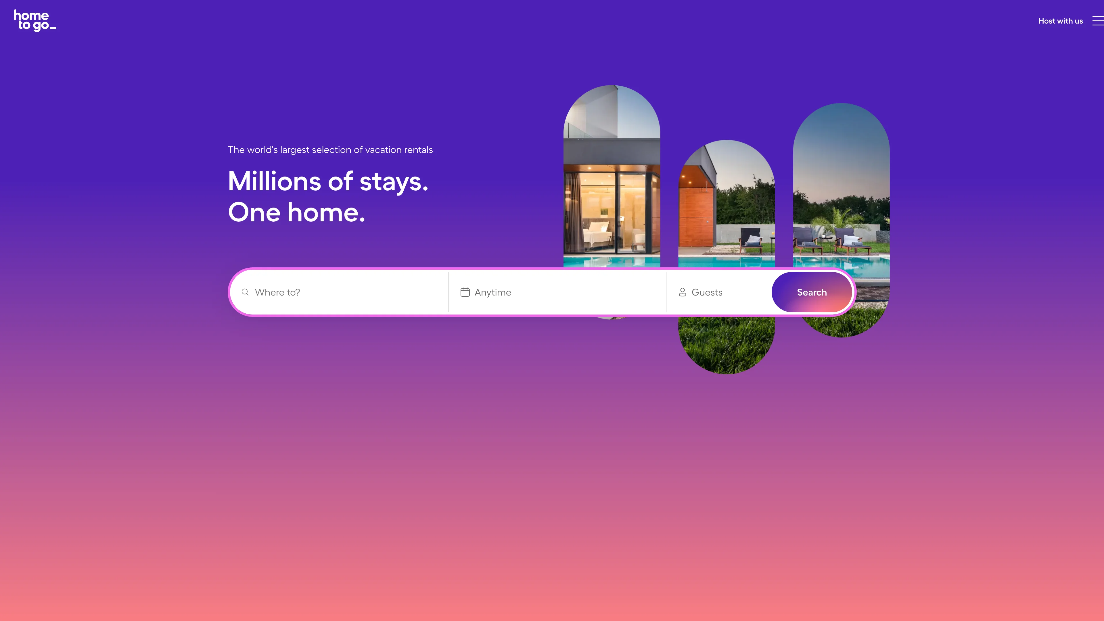 Screenshot of HomeToGo