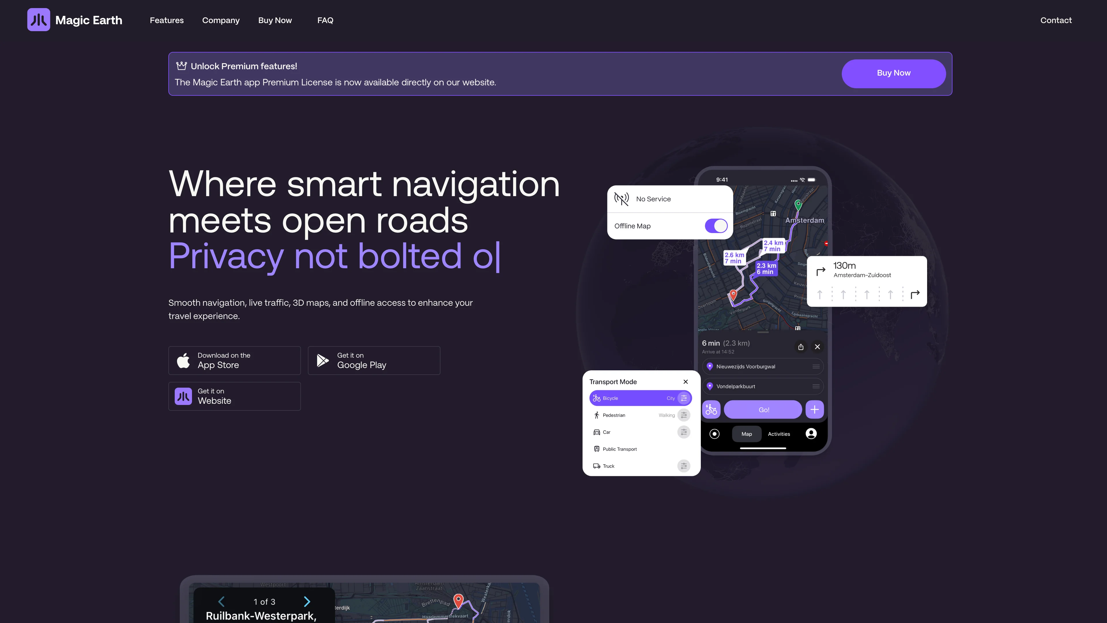 Screenshot of Magic Earth