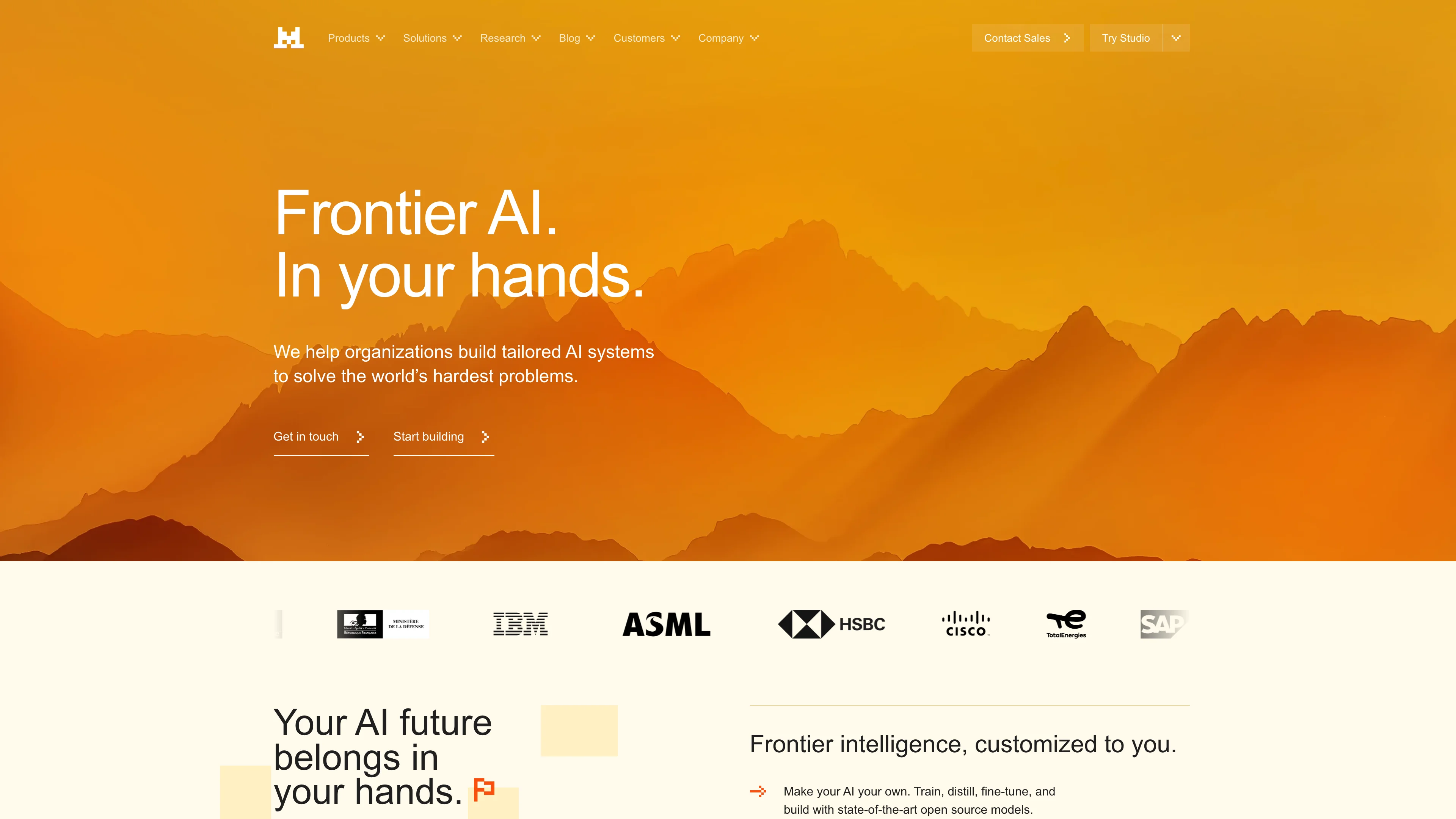 Screenshot of Mistral AI