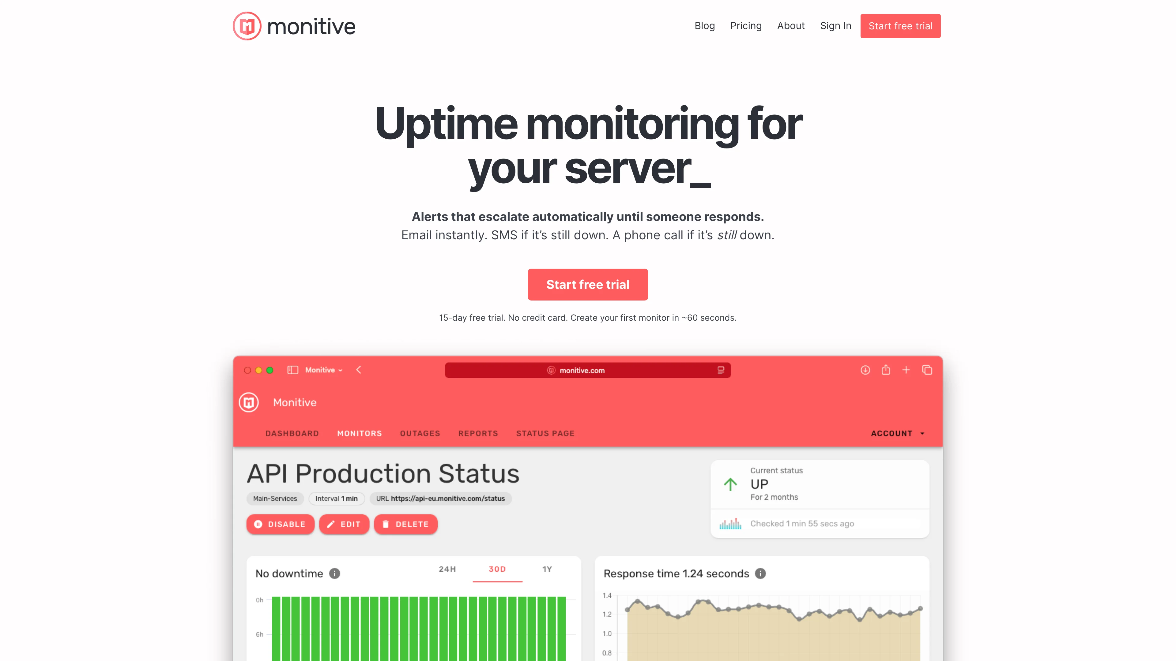 Screenshot of Monitive
