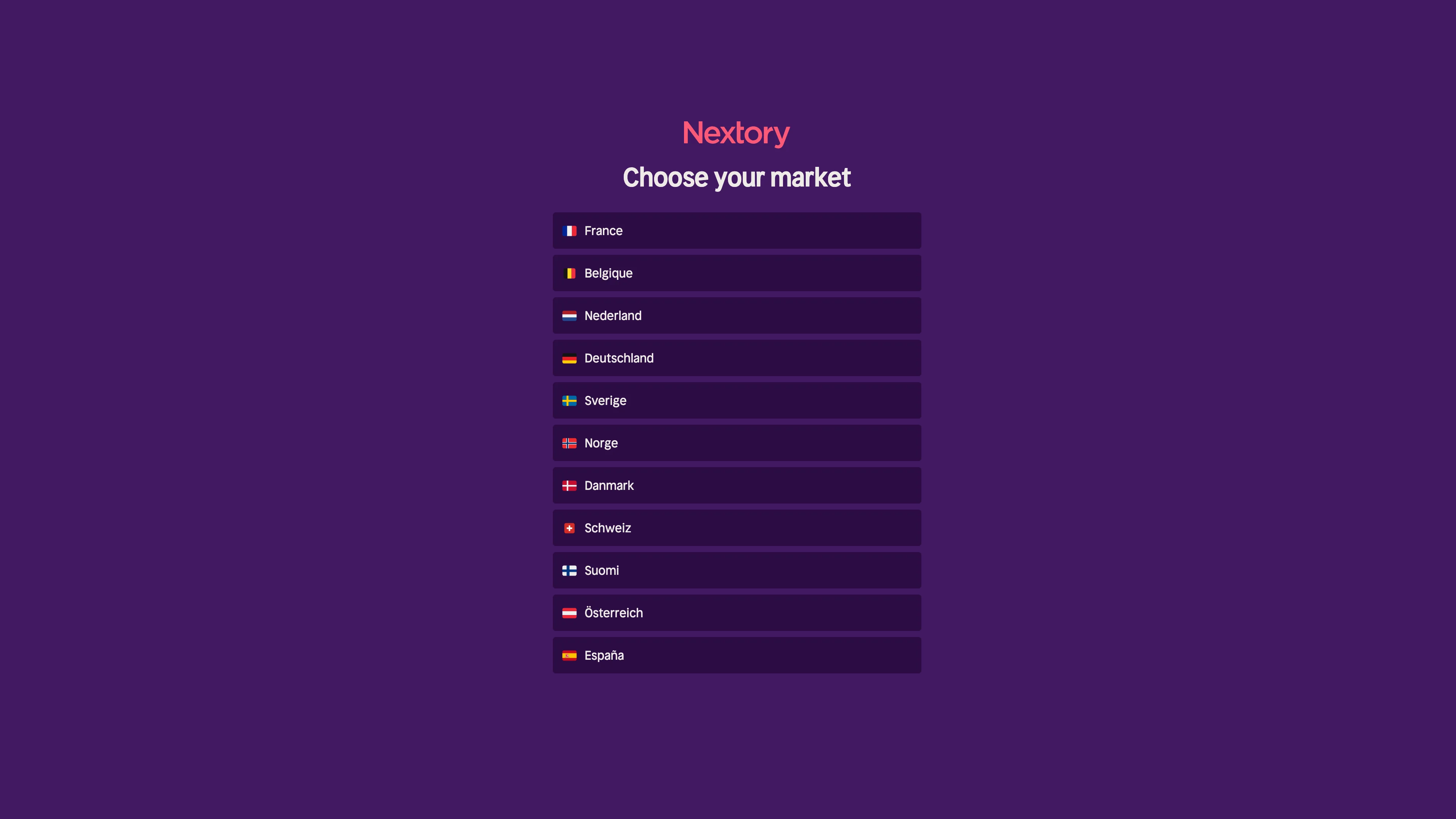 Screenshot of Nextory