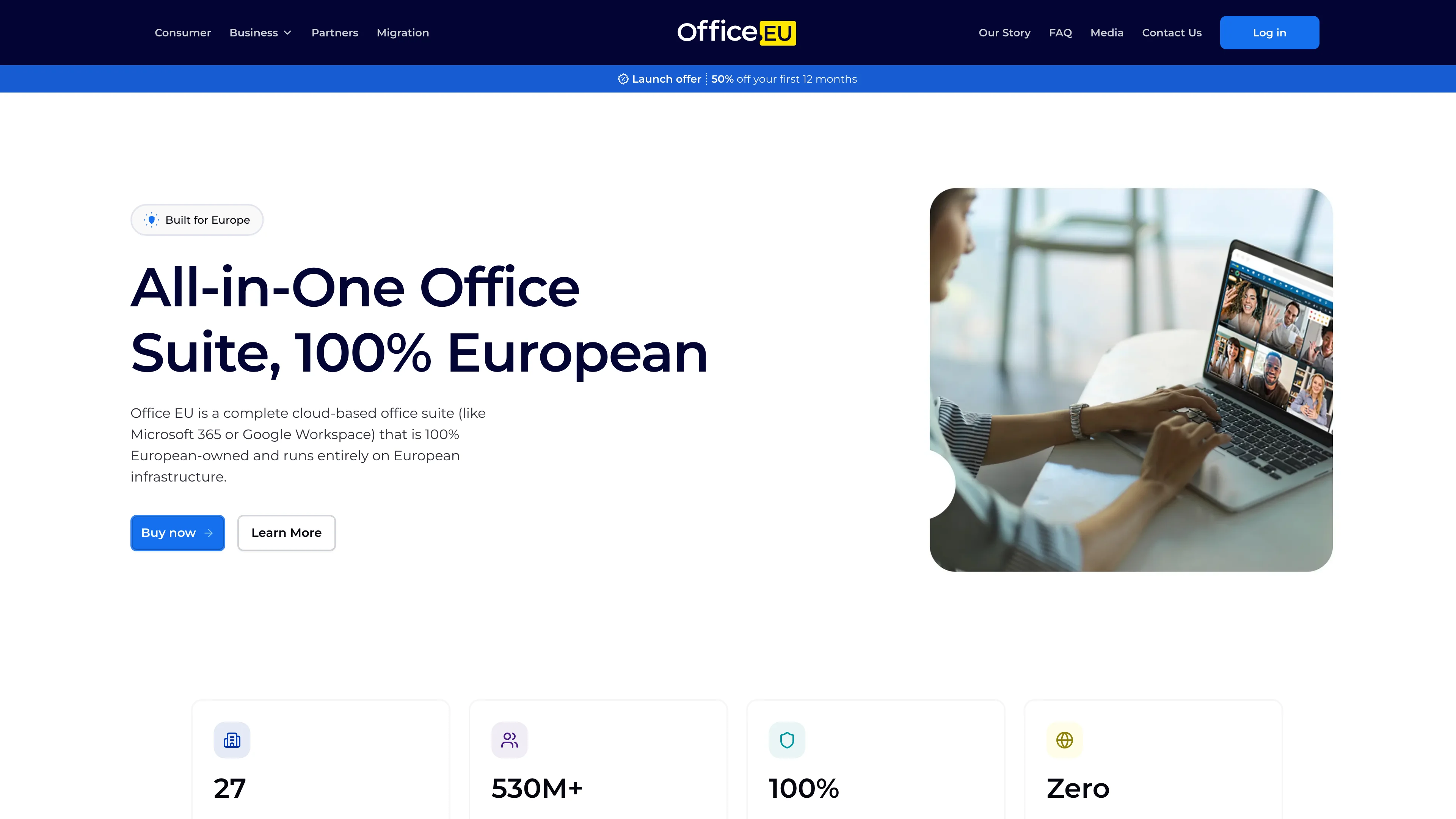 Screenshot van Office EU
