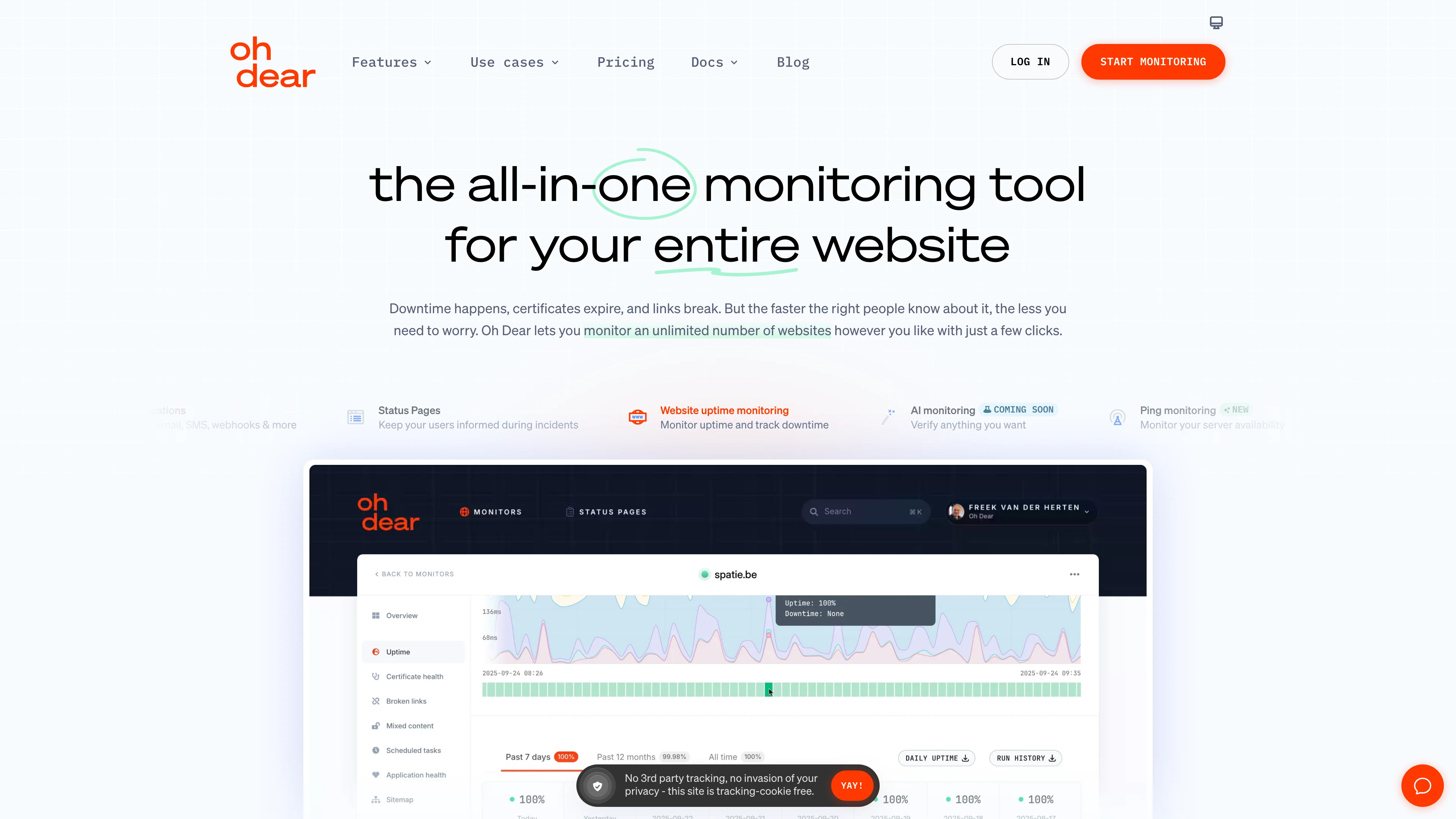 Screenshot of Oh Dear