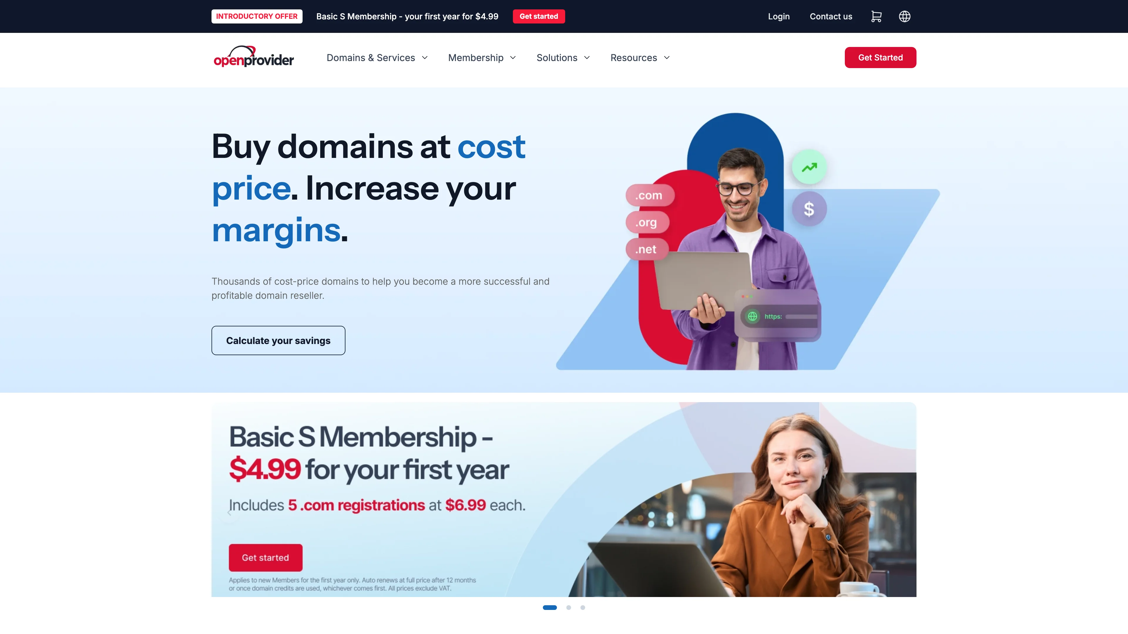 Screenshot of Openprovider
