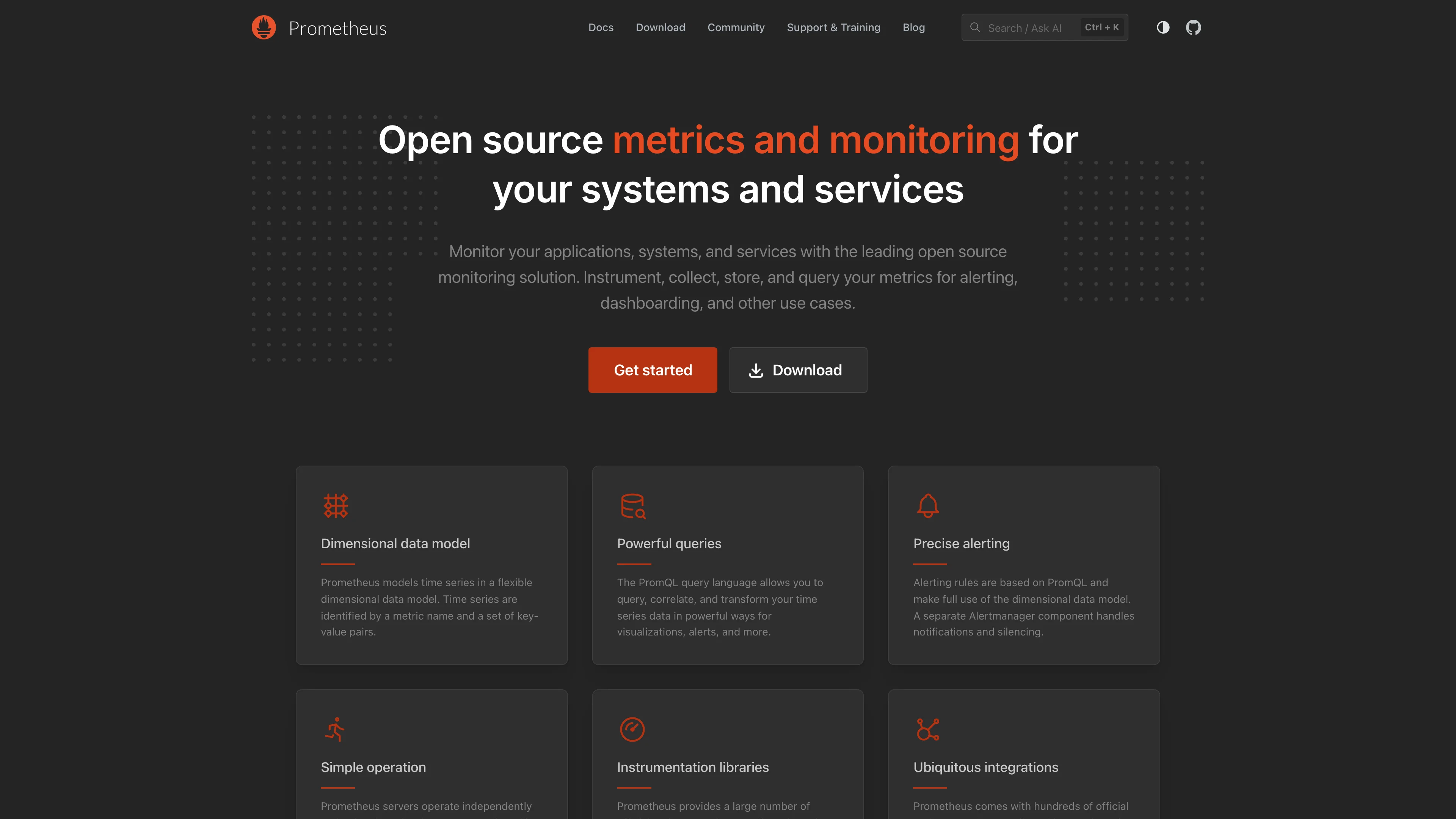 Screenshot of Prometheus