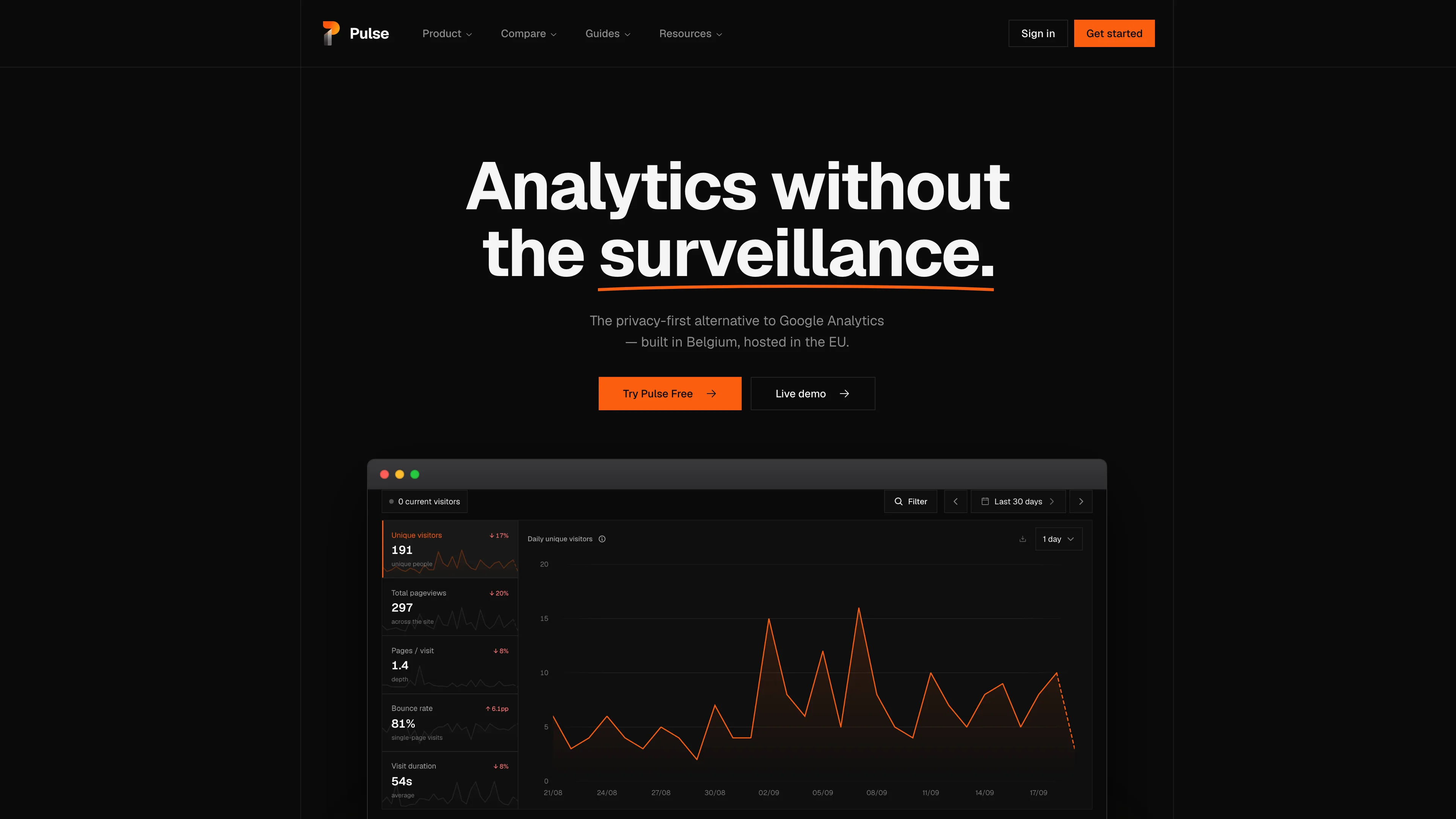 Screenshot von Pulse by Ciphera