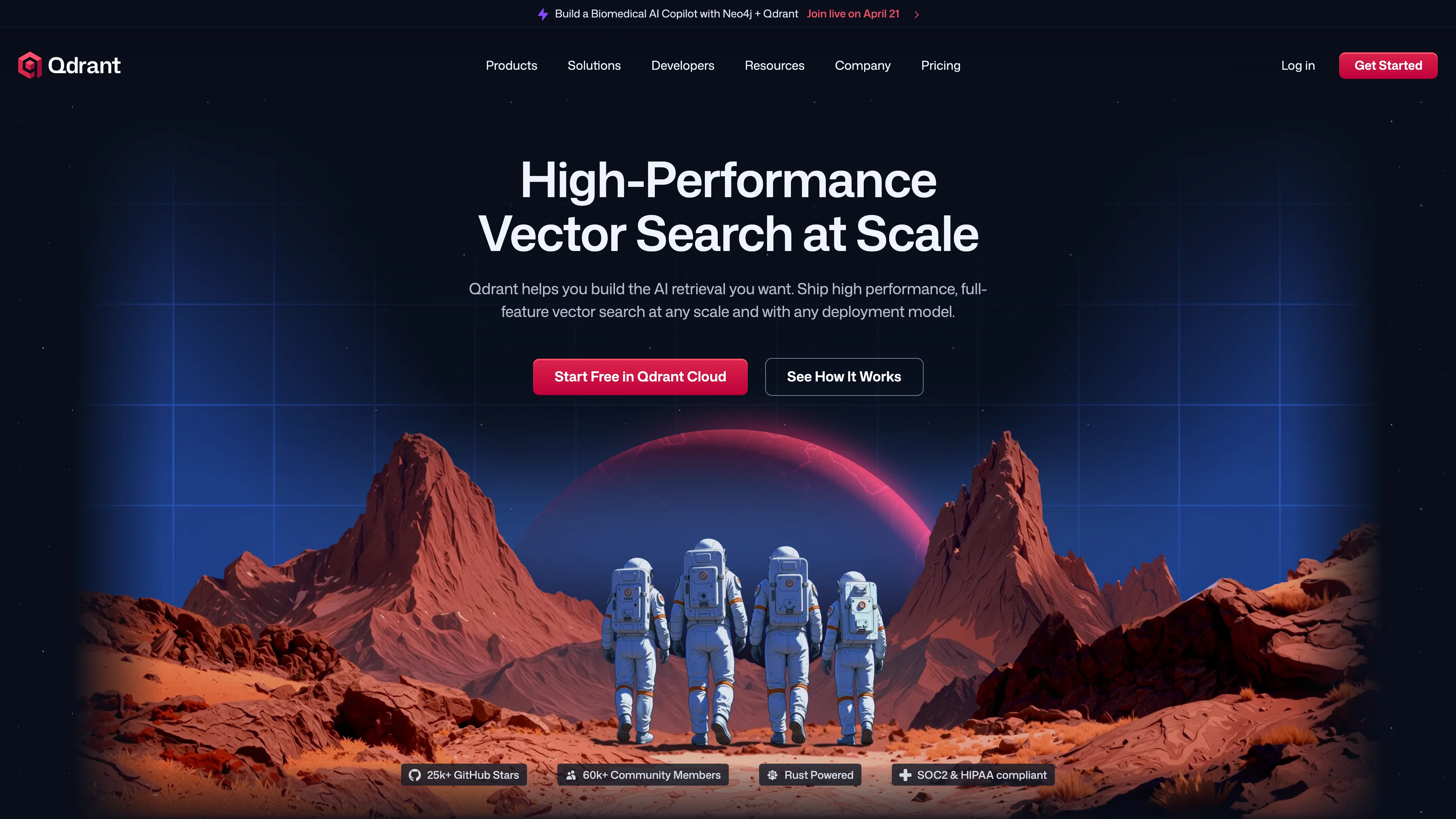 Screenshot of Qdrant