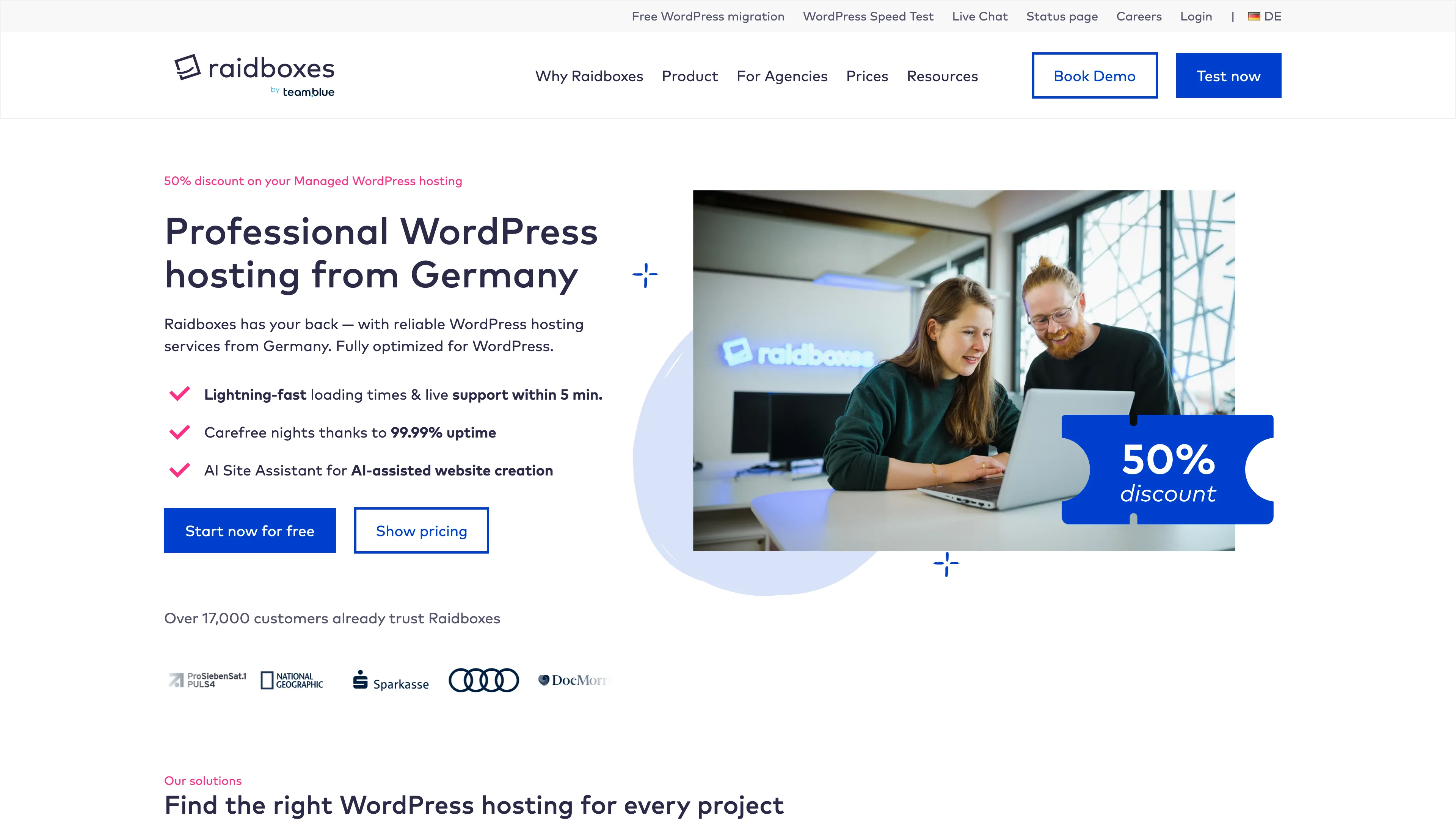 Screenshot of Raidboxes