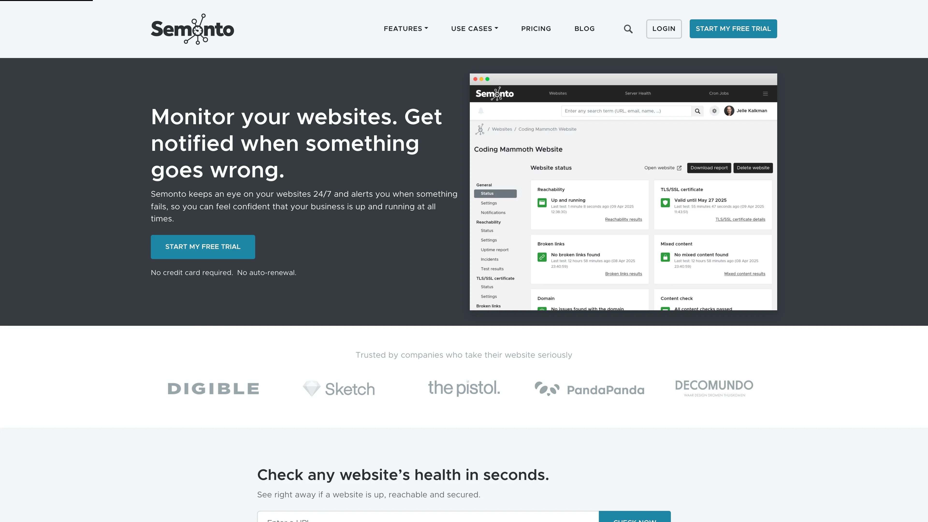 Screenshot of Semonto