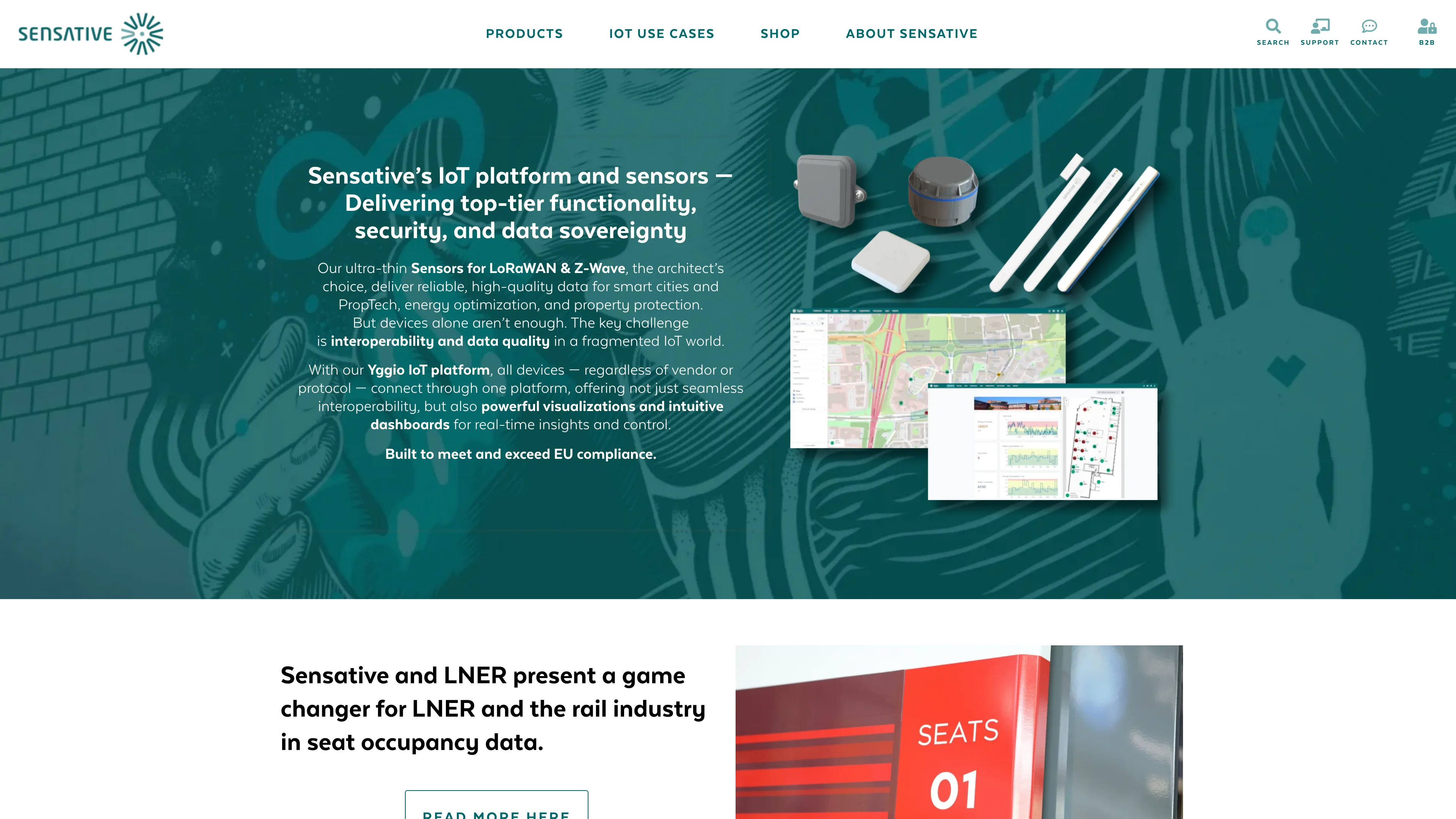 Screenshot of Sensative