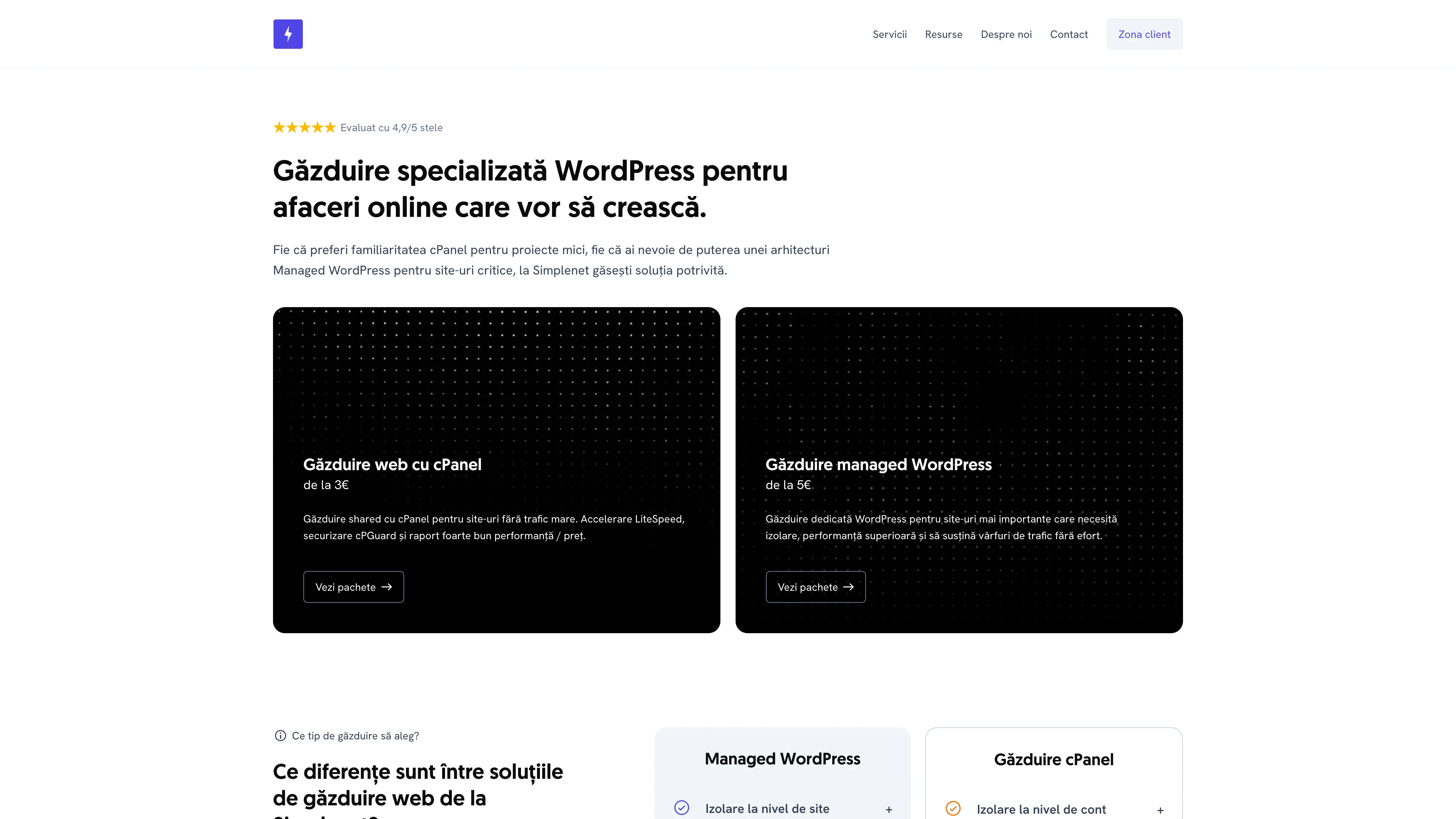 Screenshot of Simplenet