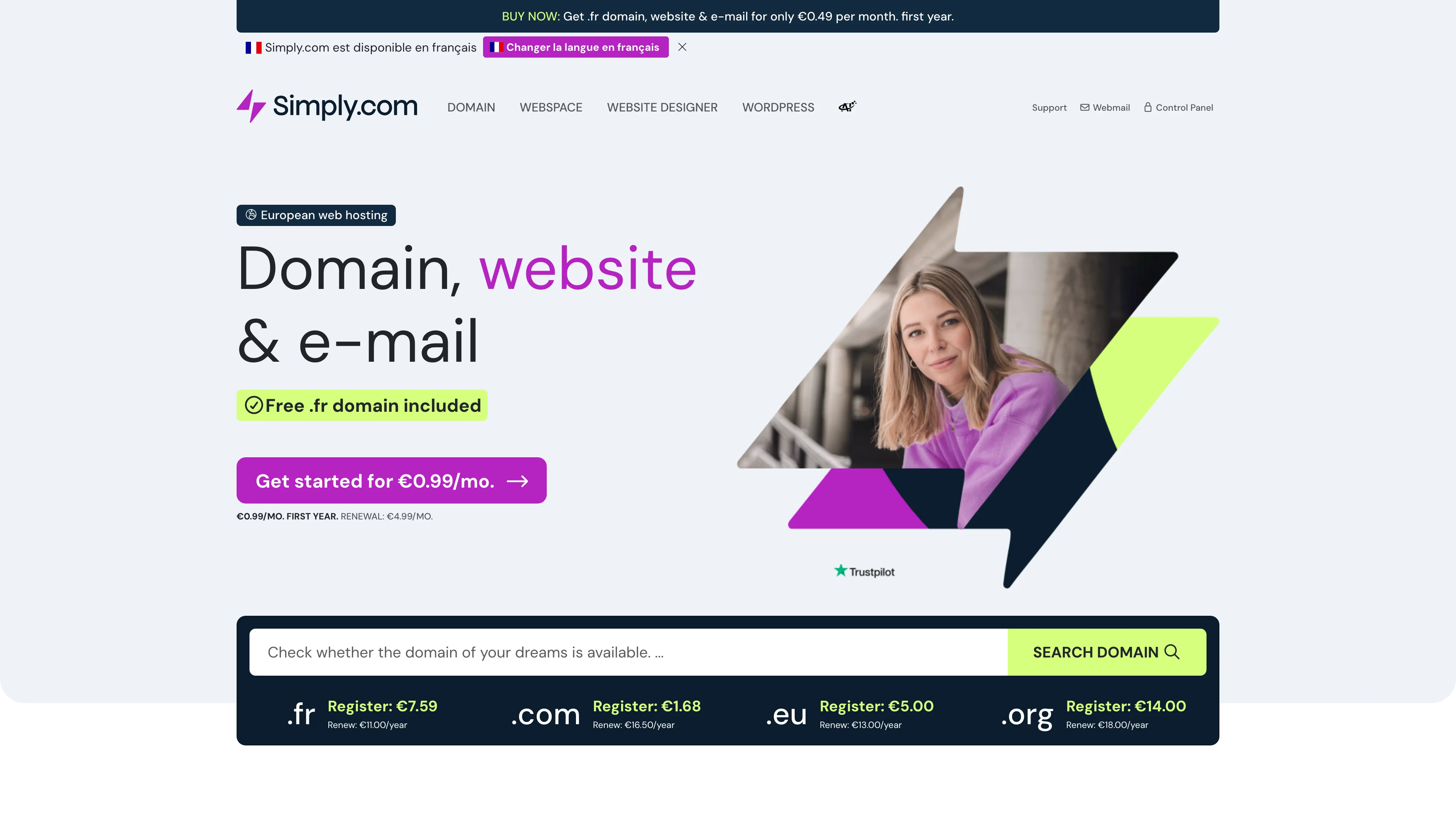 Screenshot of Simply