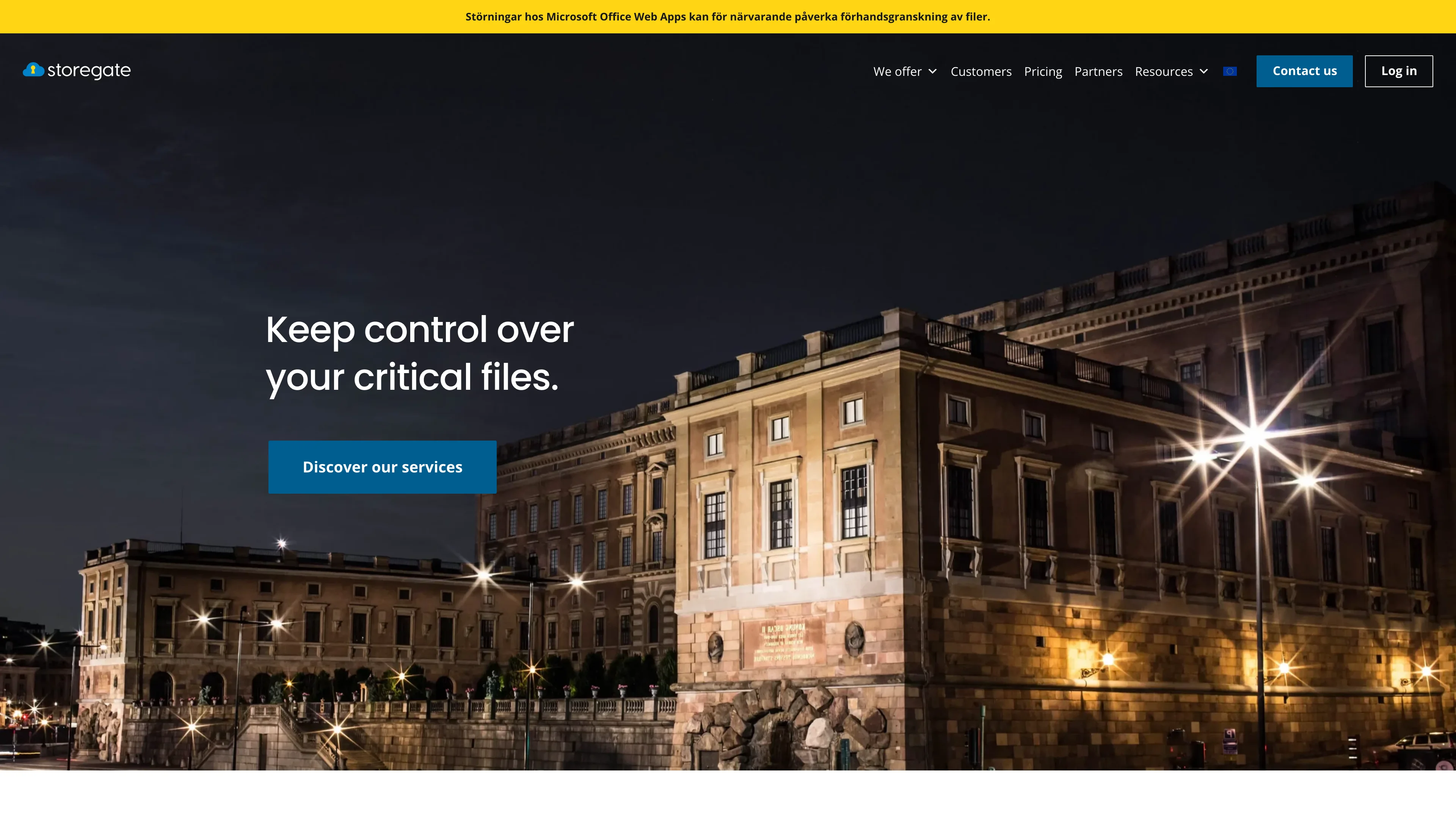 Screenshot of Storegate