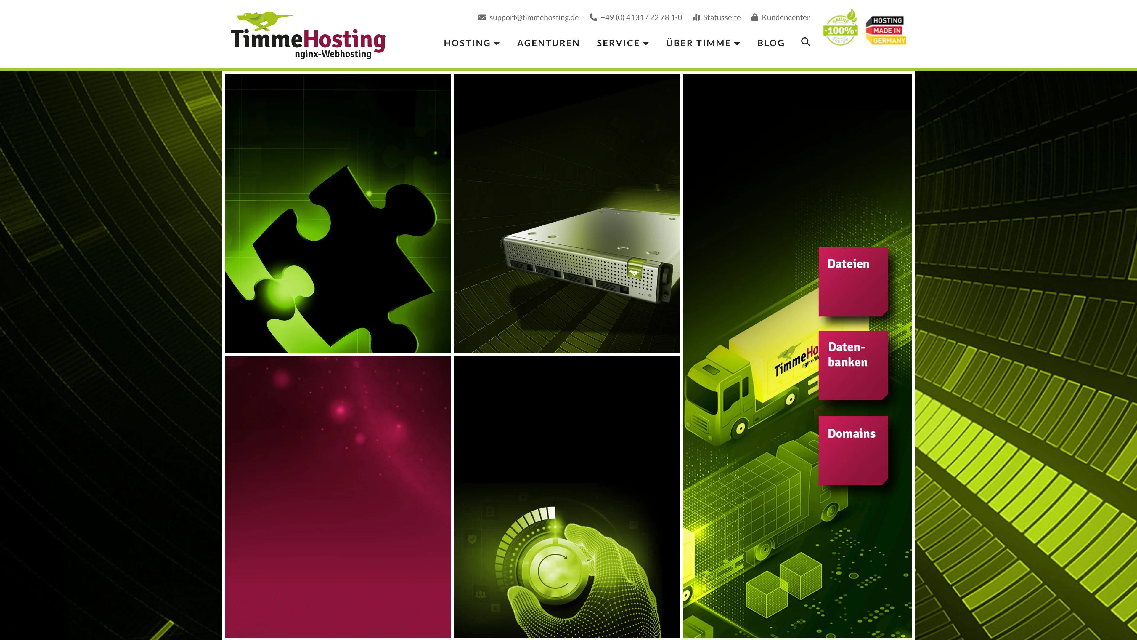 Screenshot of TimmeHosting