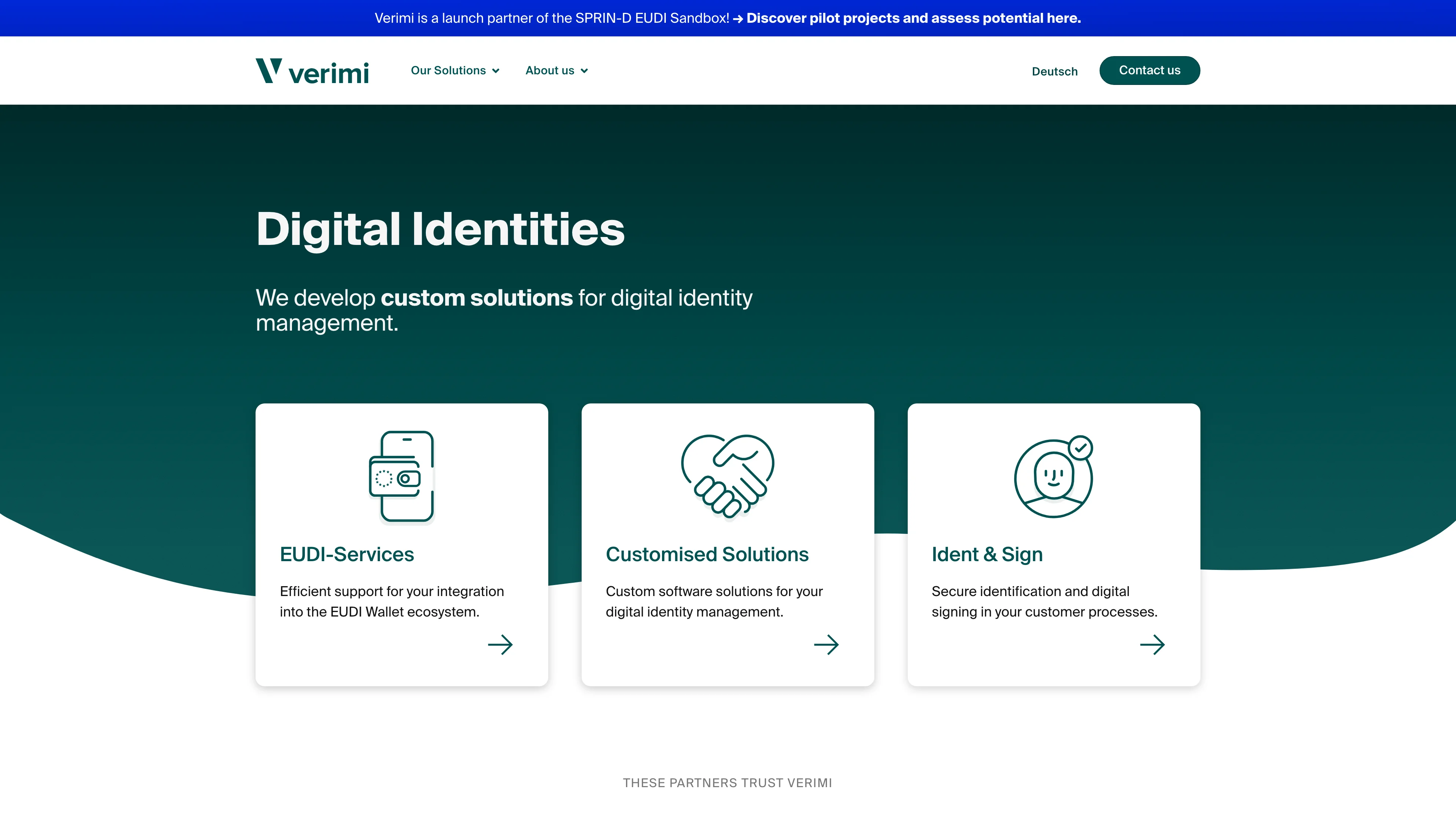 Screenshot of Verimi