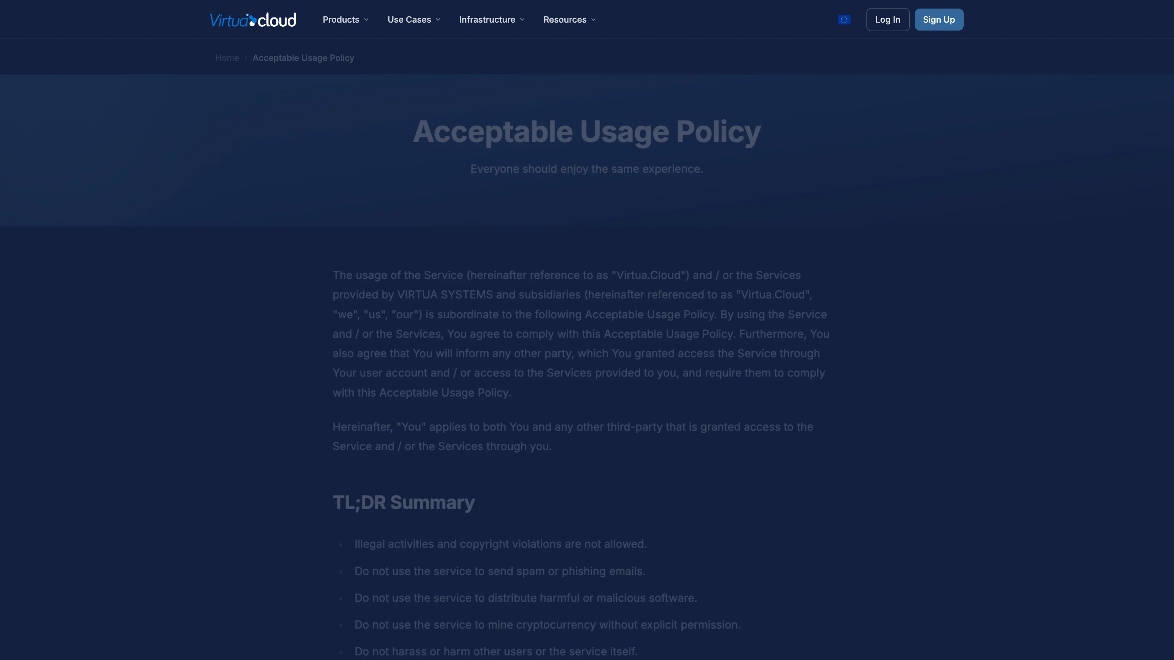 Screenshot of Virtua.Cloud